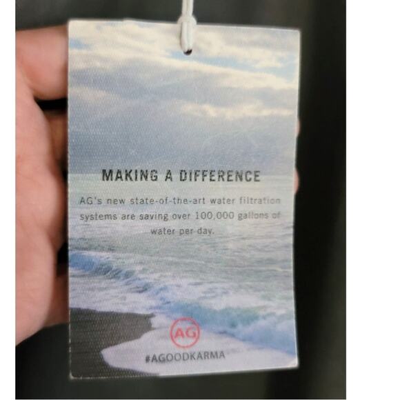 AG Adriano Goldschmied The Marshall Slim Trousers Gray 38x34 NEW FLAWED - Picture 5 of 12